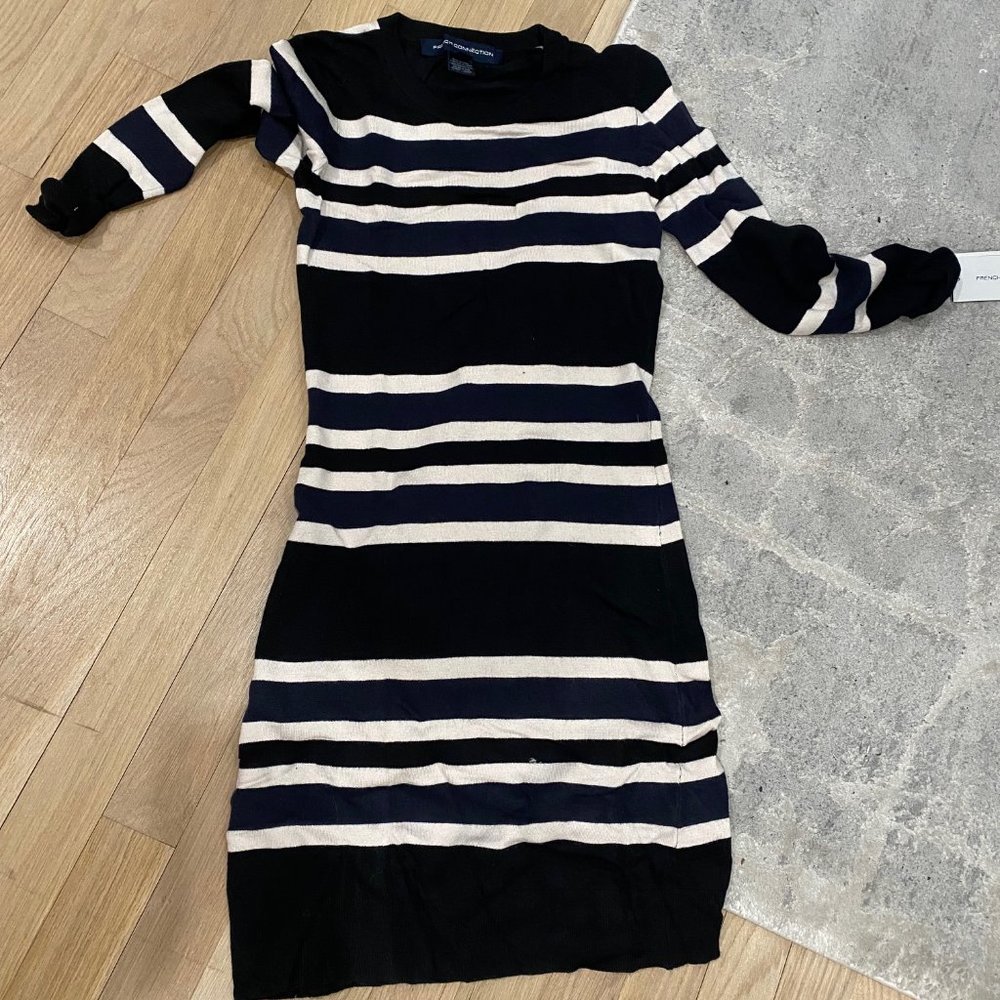 NWT French Connection Striped Sweater Dress Size Small 0